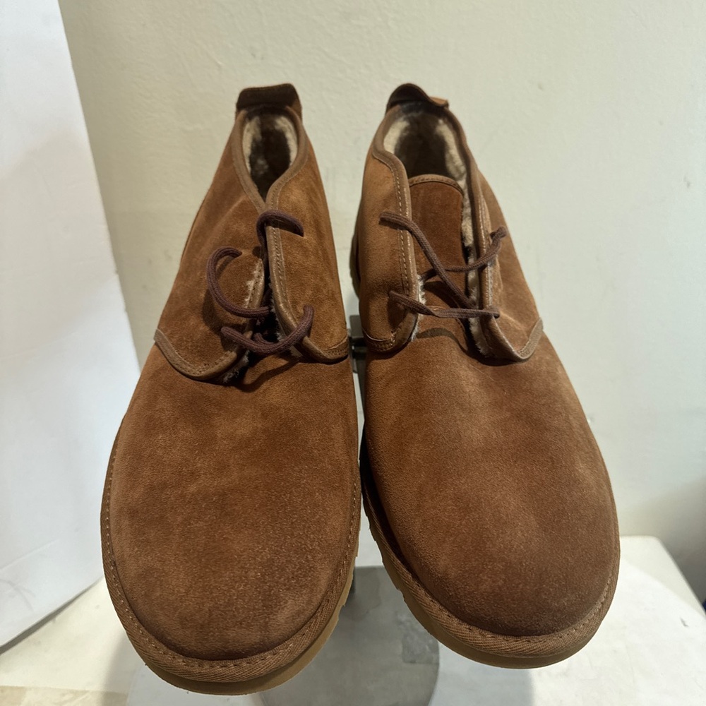 UGG Maksim Chukka Boots Brown Suede Shearling 1016680 size 17 new